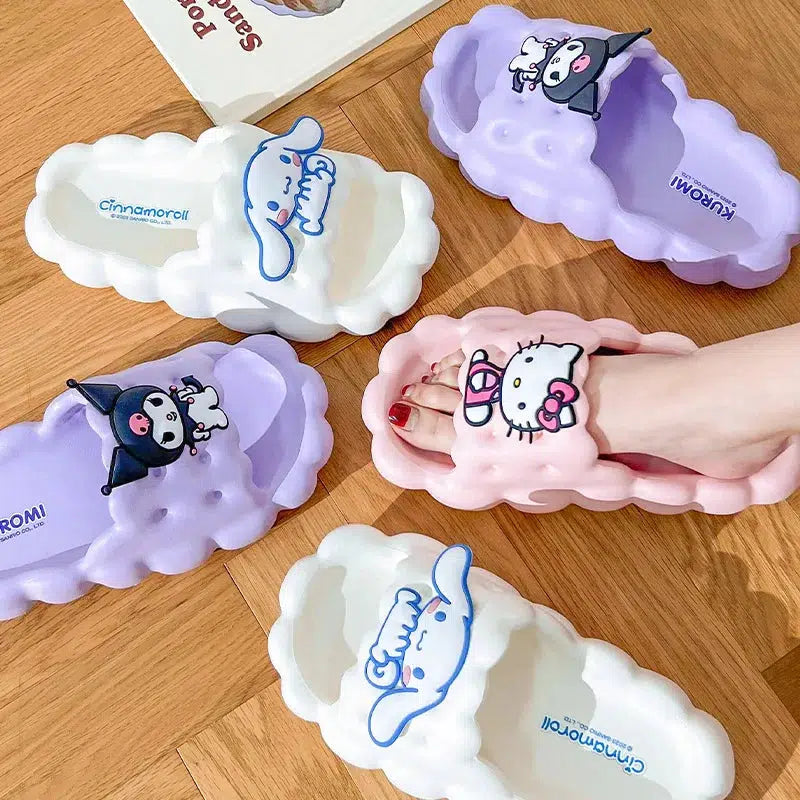 Coquette Aesthetic Hello Kitty Cloud Slippers for Y2K Fashion Lovers