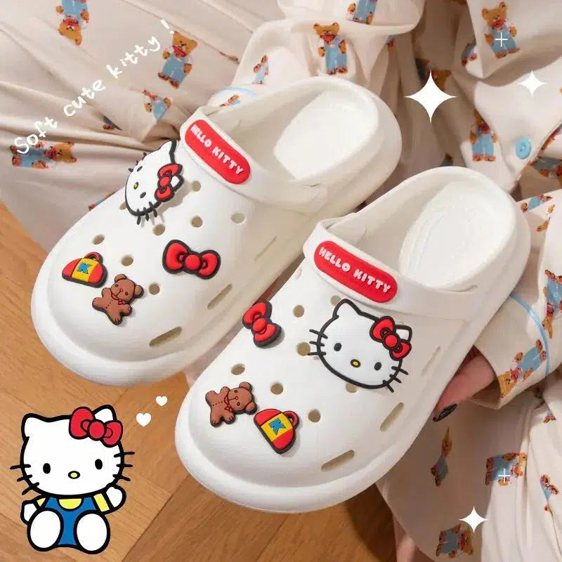 Coquette Aesthetic Hello Kitty Slippers for Y2K Fashion Lovers