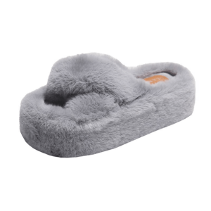 Coquette Aesthetic Plushy Platform Slippers for Y2K Fashion Lovers