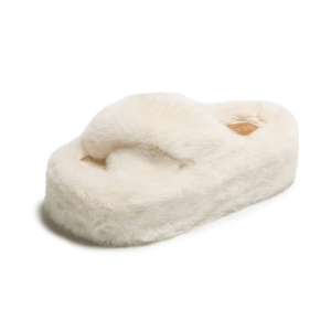 Coquette Aesthetic Plushy Platform Slippers for Y2K Fashion Lovers