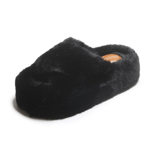 Coquette Aesthetic Plushy Platform Slippers for Y2K Fashion Lovers