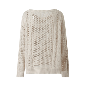 Coquette Aesthetic White Skeleton Oversized Knitted Sweater - Y2K Fashion