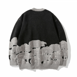 Coquette Oversized Sweater - Y2K Fashion, Grunge Aesthetic, Cute Style