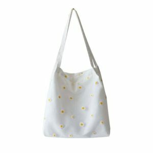 Daisy Embroidered Tote Bag | Y2K Fashion, Coquette Aesthetic, Cute Style