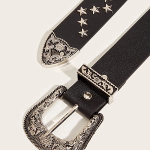 Disco Cowgirl Star Belt: Y2K Fashion Meets Grunge Aesthetic Style