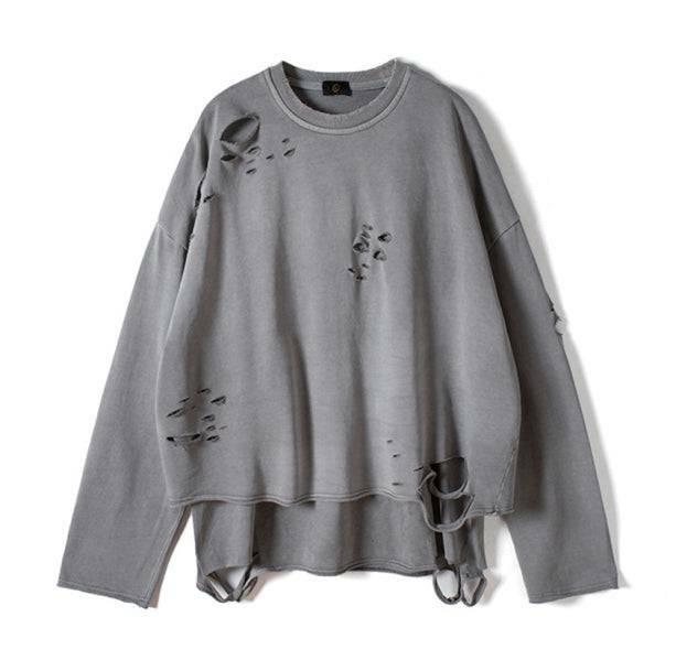 Faded Glory Oversized Y2K Sweatshirt - Emo, Grunge & Coquette Style