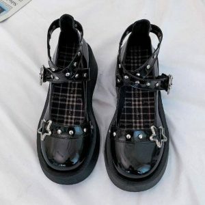 Galaxy Star Shoes: Y2K Fashion Meets Grunge Aesthetic for Unique Style