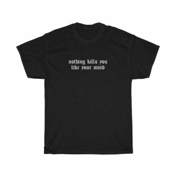 Grunge Thoughts T-Shirt - Y2K Fashion, Emo Aesthetic, Oversized Style