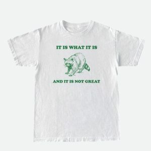 It Is What It Is Tee - Y2K Fashion Oversized Graphic Tee for Emo & Grunge Styles