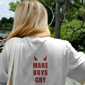 Make Boys Cry Tee - Y2K Fashion, Emo Aesthetic, Grunge Style Top