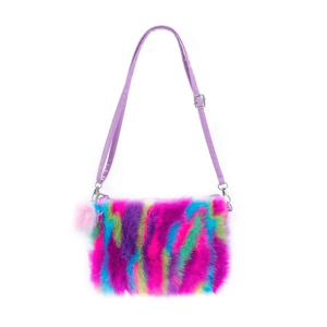 Plushy Rainbow Handbag: Y2K Fashion, Coquette Aesthetic, Cute Accessories