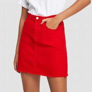 Red Plaid Mini Skirt - Y2K Fashion, Grunge Aesthetic, Coquette Style