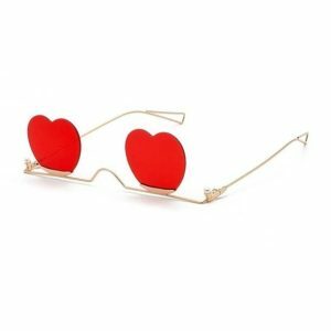 Retro Heart Sunglasses for Y2K Fashion, Emo Style & Coquette Aesthetic