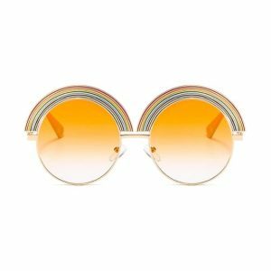 Retro Rainbow Sunglasses for Y2K Fashion, Coquette Aesthetic & Grunge Style