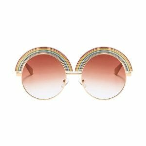 Retro Rainbow Sunglasses for Y2K Fashion, Coquette Aesthetic & Grunge Style