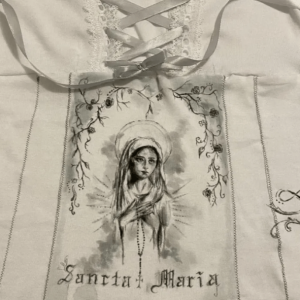 Santa Maria Y2K Crop Top - Coquette Aesthetic with Grunge Style Vibes