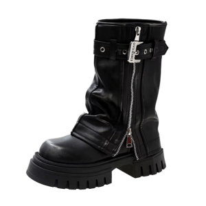 Savage Girl Y2K Fashion Boots - Grunge Style with Coquette Aesthetic