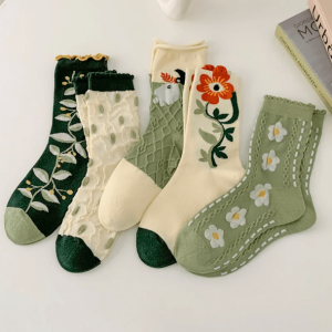 Set of 5 Y2K Fairycore Aesthetic Socks - Cute & Cozy Styles