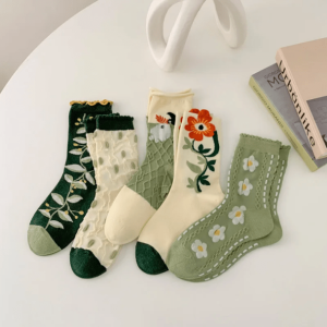 Set of 5 Y2K Fairycore Aesthetic Socks - Cute & Cozy Styles