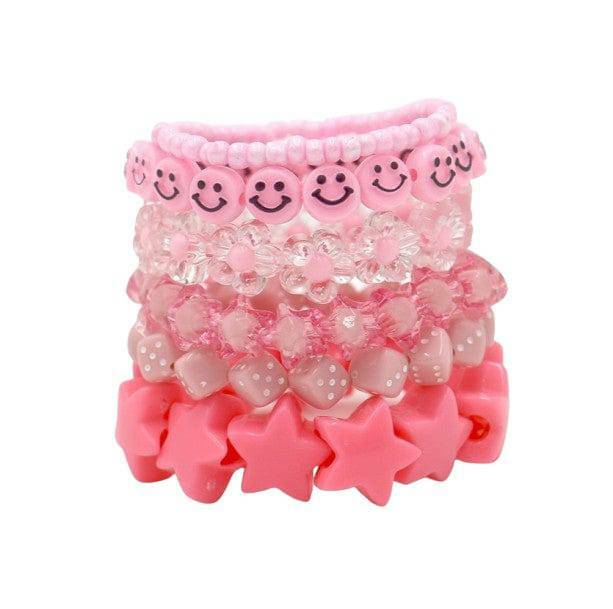 Set of 6 Y2K Bracelets - Cute Coquette & Grunge Aesthetic Accessories