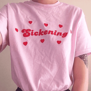 Sickening Y2K Fashion Tee - Emo, Grunge, and Coquette Aesthetic Styles