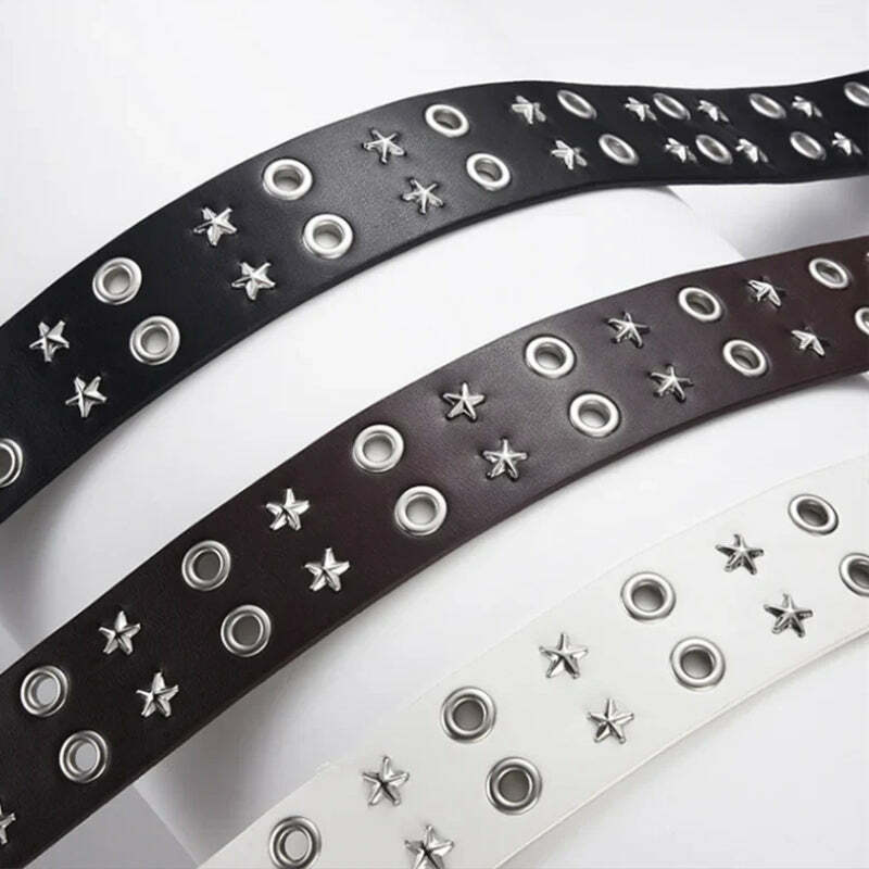 Star Studded Chain Belt for Y2K Fashion, Grunge Style & Coquette Aesthetic