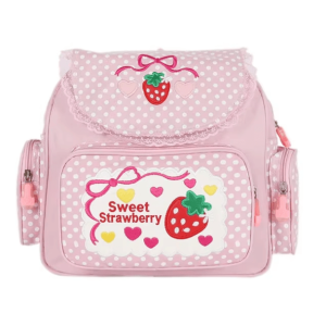 Strawberry Milk Backpack - Y2K Fashion, Coquette Aesthetic, Cute Style