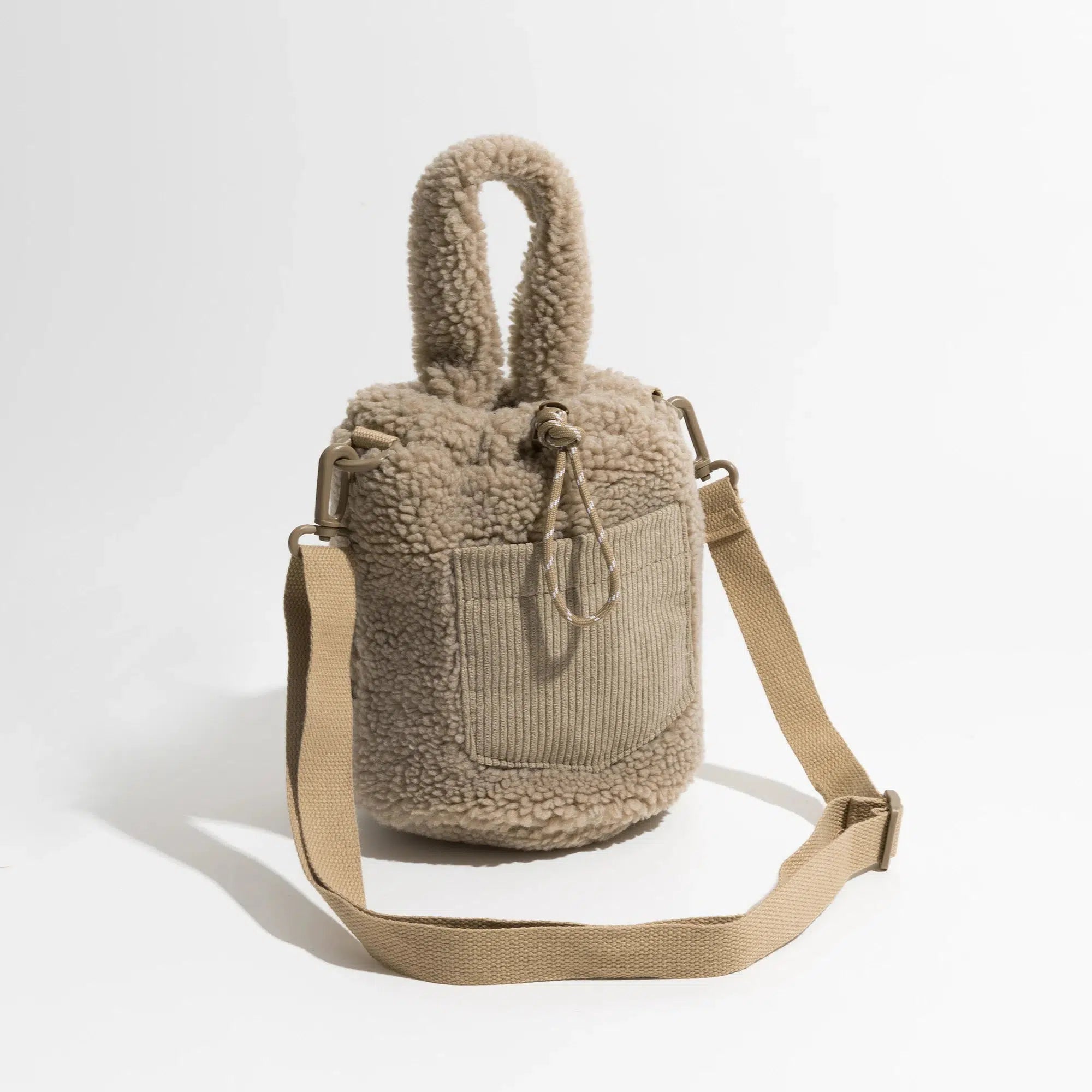 Teddy Pocket Bucket Bag - Y2K Fashion, Coquette Aesthetic, Cute Style