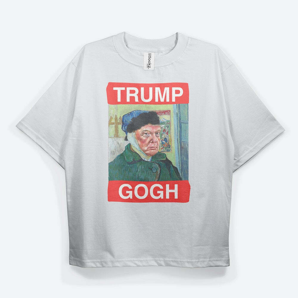 Tr*mp Gogh' Tee - Y2K Fashion Oversized Graphic Tee for Emo & Grunge Aesthetic