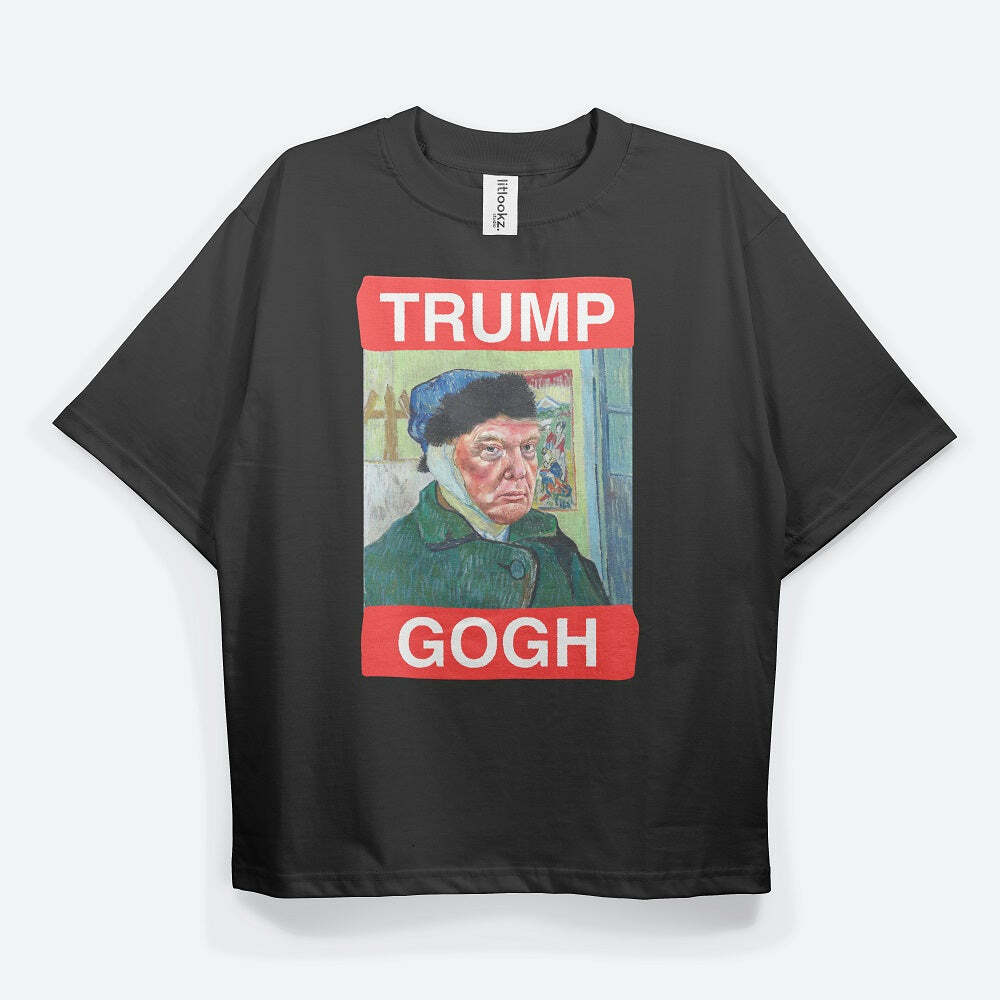 Tr*mp Gogh' Tee - Y2K Fashion Oversized Graphic Tee for Emo & Grunge Aesthetic