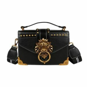 Vintage Lion Bag: Y2K Fashion Meets Coquette Aesthetic & Grunge Style