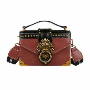 Vintage Lion Bag: Y2K Fashion Meets Coquette Aesthetic & Grunge Style