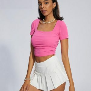 Y2K Coquette Aesthetic Barbie Crop Top - Cute Graphic Tee for Emo Style