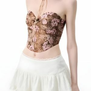 Y2K Coquette Ruffled Lace Mini Skirt - Cute Aesthetic Fashion Piece