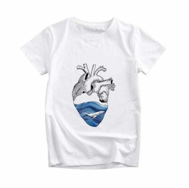 Y2K Fashion Aesthetic Heart T-Shirt - Cute Emo & Coquette Style Tee