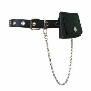 Y2K Fashion Aesthetic Waist Bag - Coquette, Grunge & Emo Styles