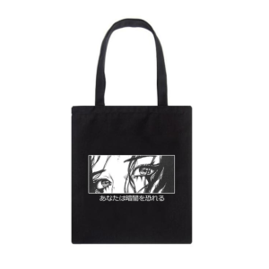 Y2K Fashion Anime Eyes Tote Bag - Cute Aesthetic for Coquette & Grunge Styles