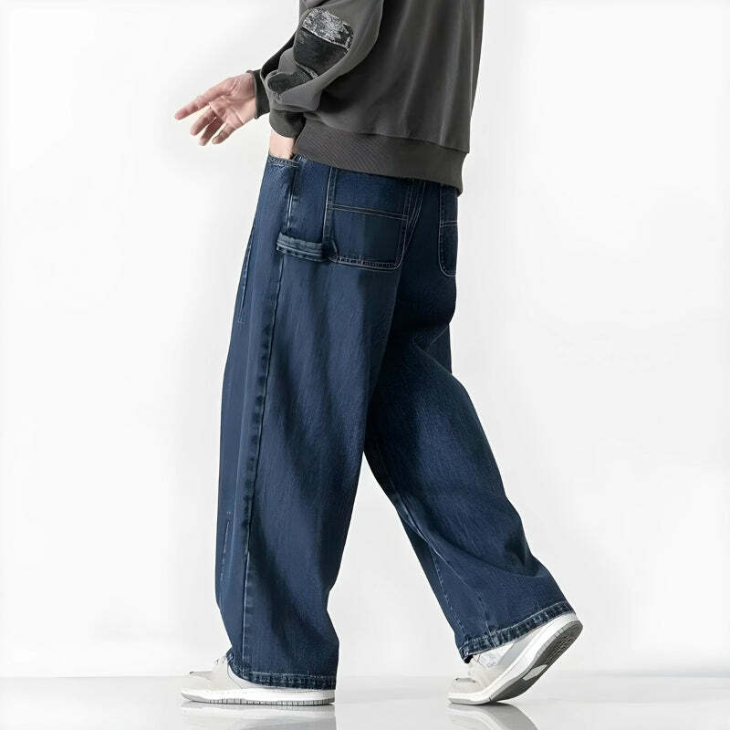 Y2K Fashion Baggy Denim Jeans - Grunge Aesthetic & Coquette Style