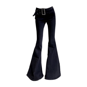 Y2K Fashion Bell Bottoms: Grunge Style, Coquette Aesthetic, Cute Fit