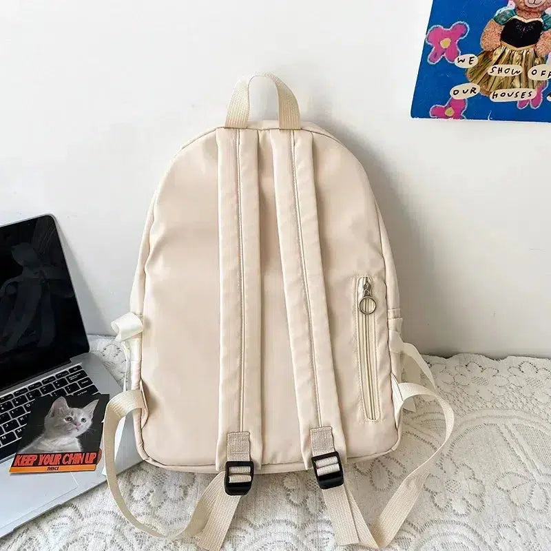 Y2K Fashion Bow School Backpack - Coquette Aesthetic & Grunge Style