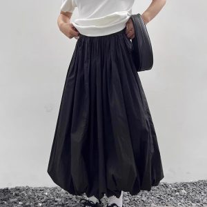 Y2K Fashion Bubble Midi Skirt - Coquette Aesthetic & Grunge Style