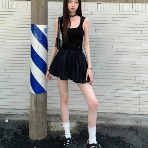 Y2K Fashion Bubble Mini Dress - Coquette Aesthetic & Grunge Style