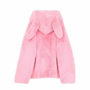 Y2K Fashion Bunny Ears Jacket - Cute Coquette Aesthetic Outerwear