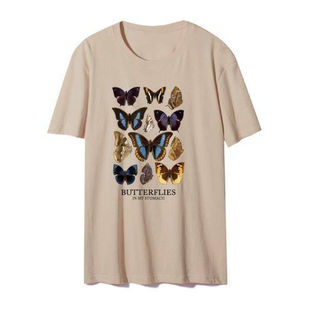 Y2K Fashion Butterflies T-Shirt - Cute Graphic Tee for Coquette Aesthetic