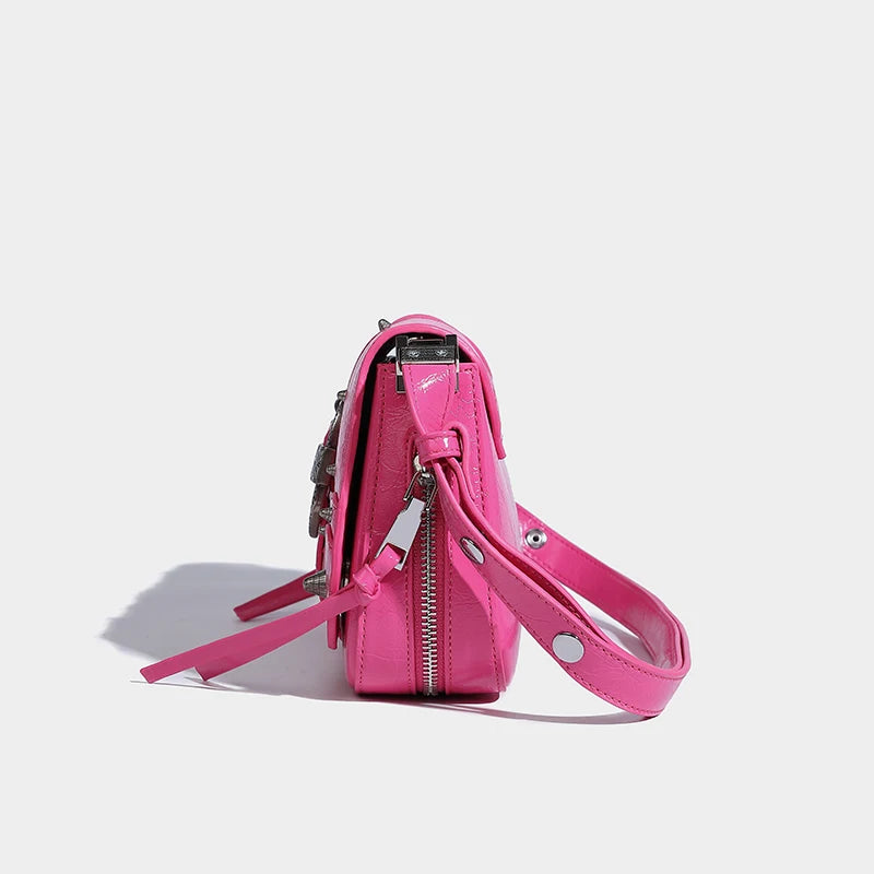 Y2K Fashion Candy Belted Baguette Bag for Coquette and Grunge Styles