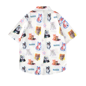 Y2K Fashion Cat Lady Shirt - Cute Oversized Tee for Coquette Aesthetic