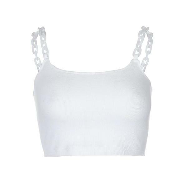 Y2K Fashion Chain Strap Top - Coquette Aesthetic & Grunge Style