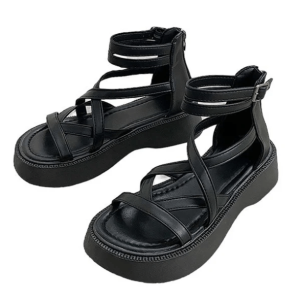 Y2K Fashion Coquette Aesthetic Platform Sandals for Grunge Style Lovers