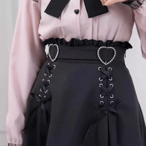 Y2K Fashion Coquette Aesthetic Skirt - Cute Emo Grunge Style Outfit