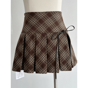 Y2K Fashion Dark Coquette Pleated Skirt - Grunge Aesthetic Style